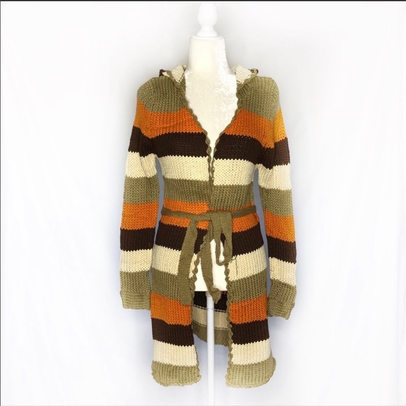 Color Block Chunky Knit Cardigan NWOT - Picture 5 of 8
